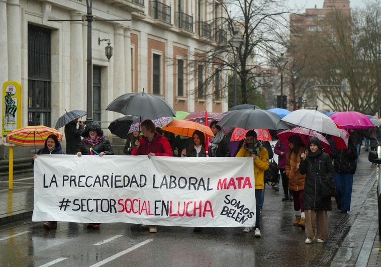 Trabajadores del sector social advierten en Valladolid de que «la precariedad laboral mata»
